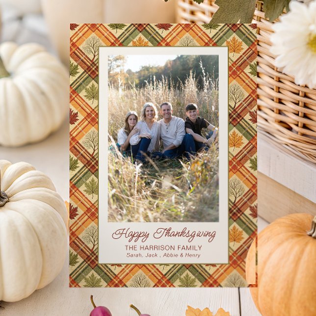 Foto för höstfällning för höstfällning i thanksgiv julkort (Skapare uppladdad)