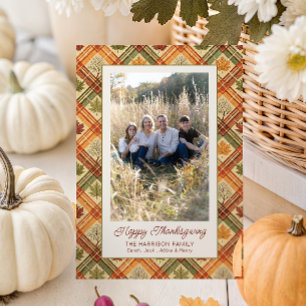 Foto för höstfällning för höstfällning i thanksgiv julkort