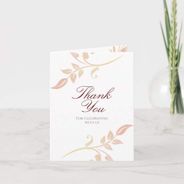 Foto för höstskiva tack kort (Framsida)