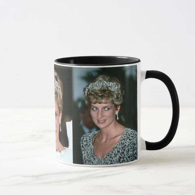 Foto för HRH-Princess Diana Tiara 3x Mugg (Höger)