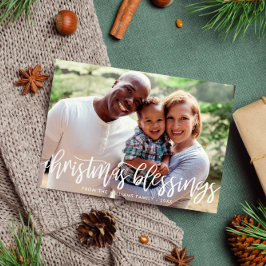 Foto för Julafton Blessings-penselfamiljen Julkort