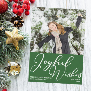 Foto för julfamiljen i Glatta Önskemål med festlig Julkort