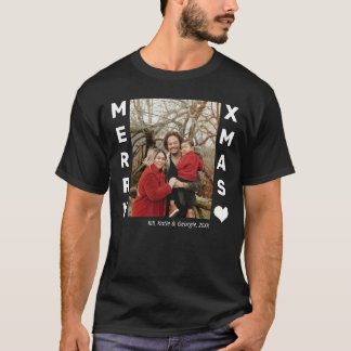 Foto för julfamiljen Personlig T Shirt