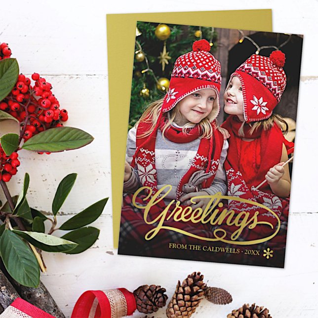 Foto för Julhälsningar i Guld-penselfamiljen Julkort (Skapare uppladdad)