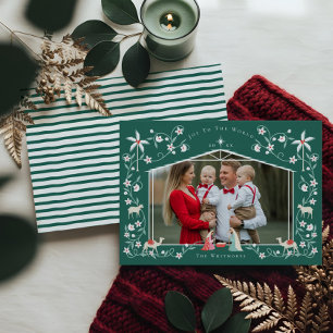 Foto för julverksscenfamiljen Religiösa Ntivity Sc Julkort