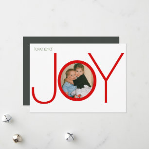 Foto för kärlek & Joy God jul Julkort