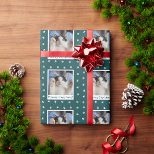 Foto för katt för husdjur för Meowy julpersonlig Presentpapper