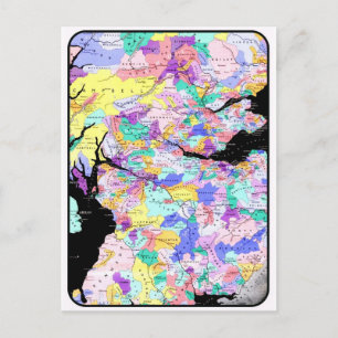 Foto för klan för Skottland karta skotskt Vykort