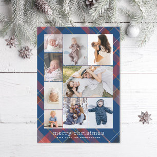 Foto för kollage av Blue Play Retro God jul Julkort