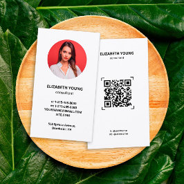 Foto för konsult Anpassningsbar och QR Visitkort