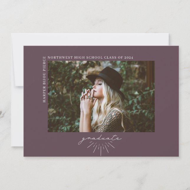 Foto för Lila av Studenten-Vågrät för konstkonst M Meddelande (Framsida)