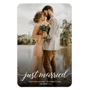 Foto för Lodrät Elopement Ny gifta Bröllop Magnet