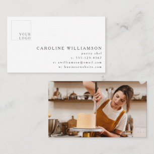 Foto för Logotypen Modern Minimalist Baker-bakbakv Visitkort
