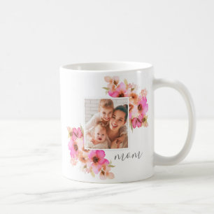 Foto för mammamors dagblommigt kaffemugg