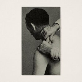 Foto för massage av tidigare anpassade-Vintage Visitkort