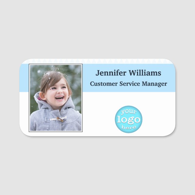 Foto för medarbetare i Modern Corporate Business L Namnbricka (Framsida)