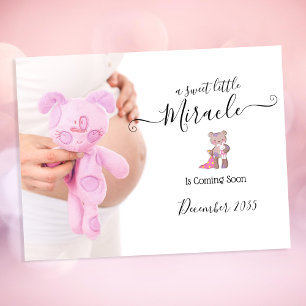 Foto för meddelande om gravid Miracle Vykort