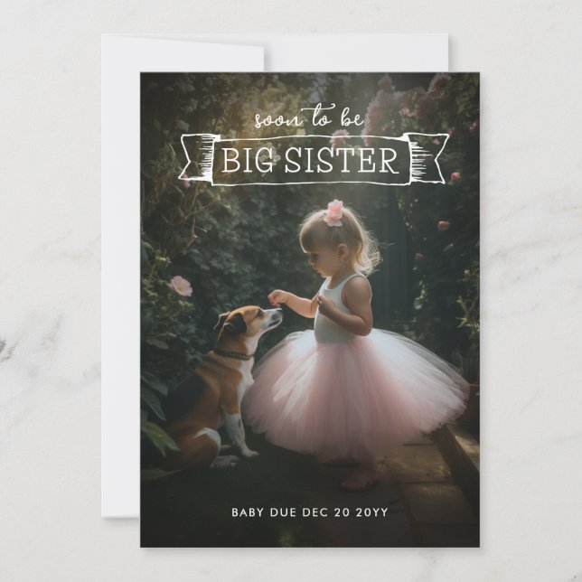 Foto för meddelande om stor Gravid Inbjudningar (Framsida)