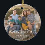 Foto för Merry- och Bright-familjen Julgransprydnad Keramik<br><div class="desc">Motonament för MUL-helgdag i familjen. Photo kredit Photography © Storytree Studios,  Stanford,  CA. Mallen måste ersättas med ditt eget foto</div>