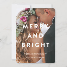 Foto för merry- och Bright Typography-övertäckning