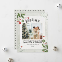 Foto för minimalistisk God jul-familj