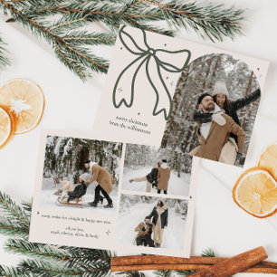 Foto för minsta elegant i julkortsfamiljen julkort