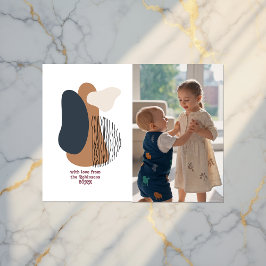 Foto för modern Abstrakt Shapes Helgdag Helg Vykort