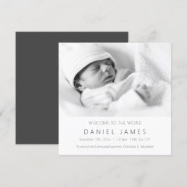 Foto för Modern Baby Personlig Announcement- Inbjudningar