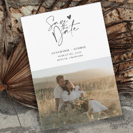 Foto för Modern Calligraphy-skript Spara Datumet