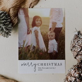 Foto för modern Chic God jul Julkort