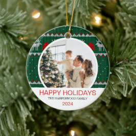 Foto för modern Elegant - minimalt Julfamilj Julgransprydnad Keramik