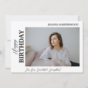 Foto för modern Elegant Snyggt vid födelsedag Julkort