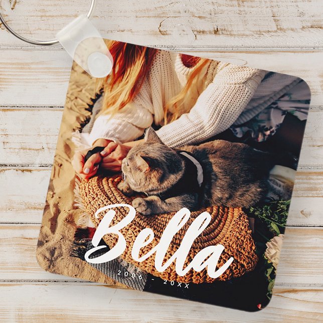 Foto för modern enkel Chic av ett enkelt citatteck Nyckelring (Skapare uppladdad)