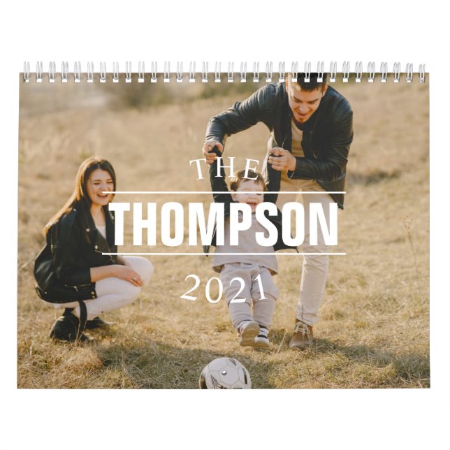 Foto för modern familj Namn år Kalender (Omslag)