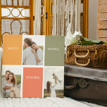 Foto för Modern Family Collage | HAPPY THANKSGIVIN Canvastryck<br><div class="desc">Bästa gåva för dina vänner och din familj,  Personligens Thanksgiving tre foto och text med Färg hösten. Happy thanksgiving</div>