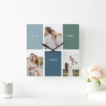 Foto för Modern Family Collage | Kärlek Live hit  Fyrkantig Klocka<br><div class="desc">Foto för Modern Family Collage | Kärlek Live hit</div>