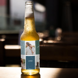 Foto för Modern Family Collage | Kärlek Live hit Ölflaska Etikett