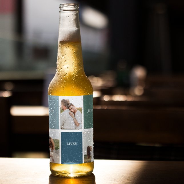 Foto för Modern Family Collage | Kärlek Live hit Ölflaska Etikett (Skapare uppladdad)