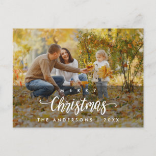 Foto för modern God jul-familj Vykort