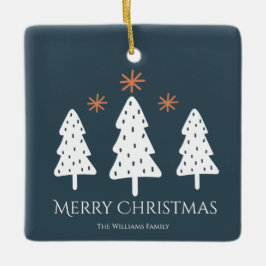 Foto för Modern God jul Träd Stars foton Julgransprydnad Keramik