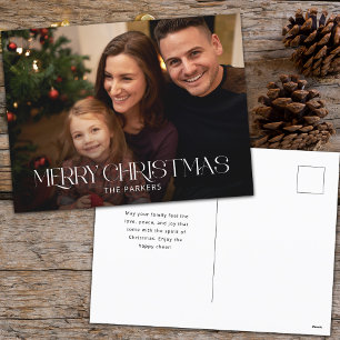 Foto för modern God jul-typografi Helg Vykort
