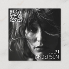 Foto för modern minimal enkel Professionell Fyrkantigt Visitkort