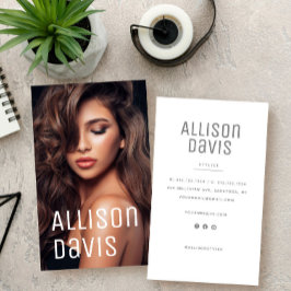 Foto för modern minimal enkel Professionell Visitkort