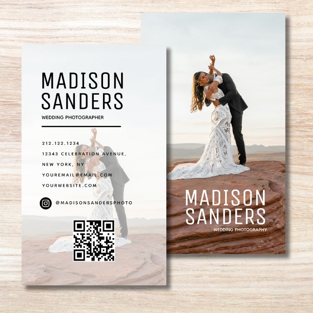 Foto för modern minimal enkel Professionell Visitkort (Skapare uppladdad)