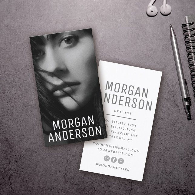 Foto för modern minimal enkel Professionell Visitkort (Skapare uppladdad)