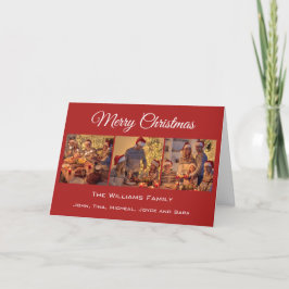 Foto för Modern Minimal God jul-familj Helgkort
