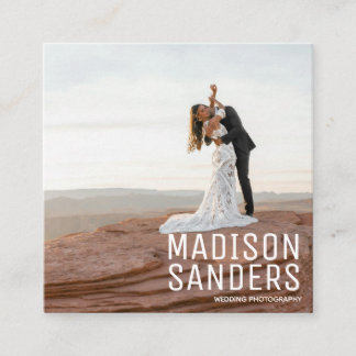 Foto för modern minimal Professionell Fyrkantigt Visitkort