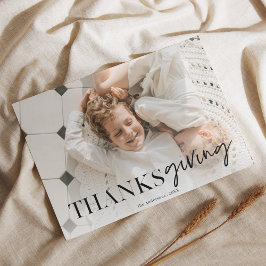 Foto för modern minimal Thanksgiving Vykort