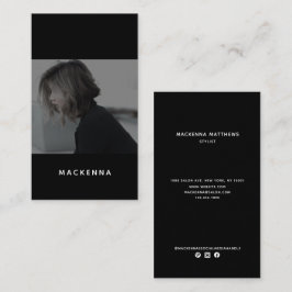 Foto för modern Minimalistisk Professionell - hårs Visitkort