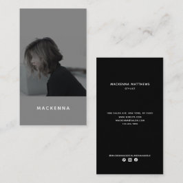 Foto för modern Minimalistisk Professionell - hårs Visitkort